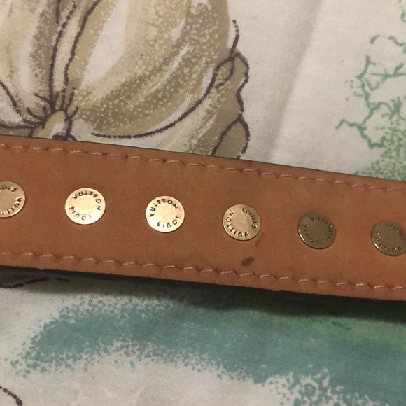 LOUIS VUITTON Leather Riveted Trunk Belt - Picture 4 of 5